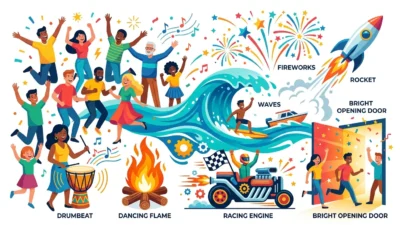 metaphors for excitement
