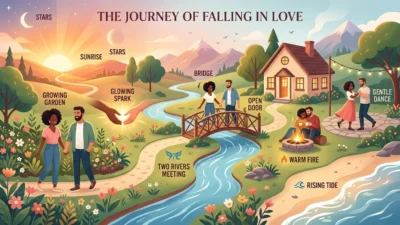 metaphors for falling in love