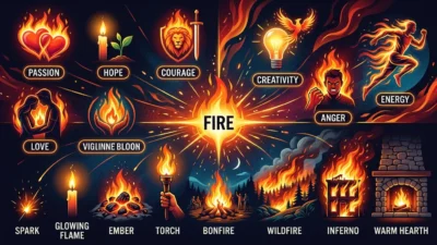 metaphors for fire