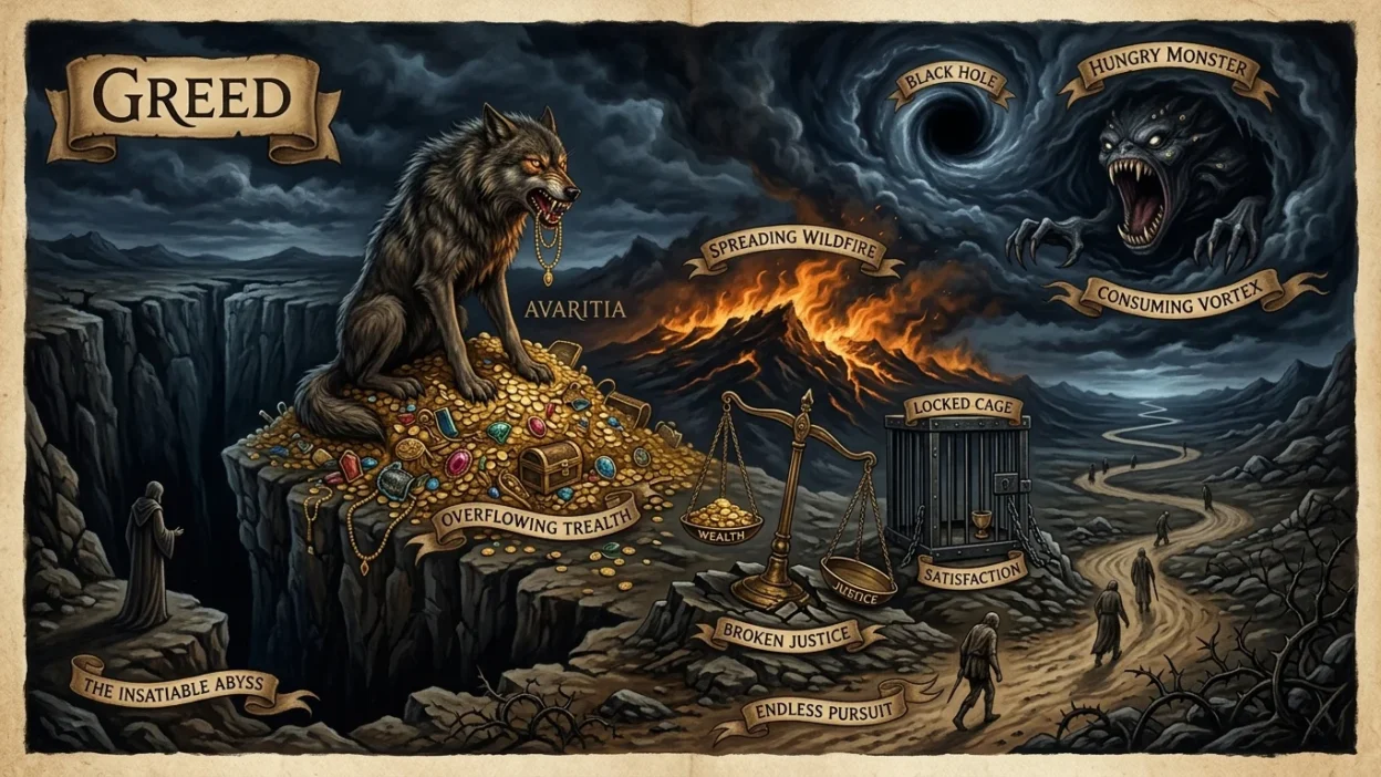 metaphors for greed