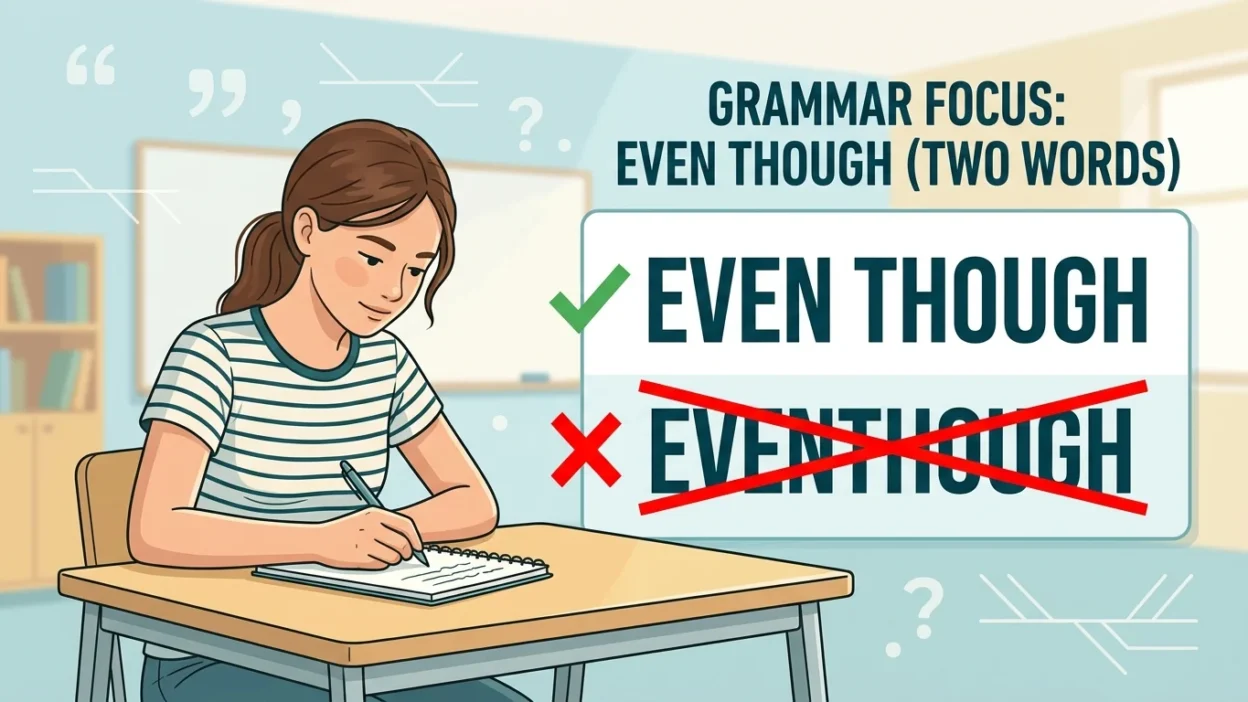 even though vs eventhough