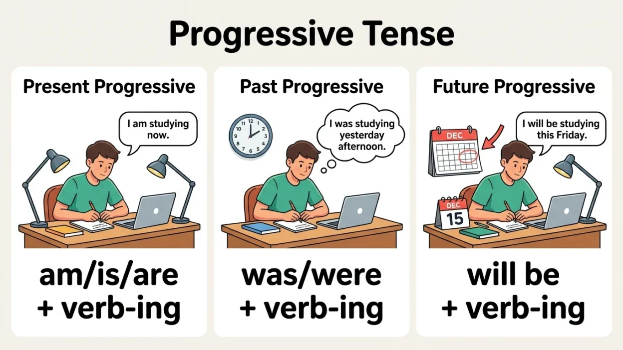 progressive tense