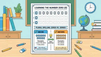 zeros vs zeroes