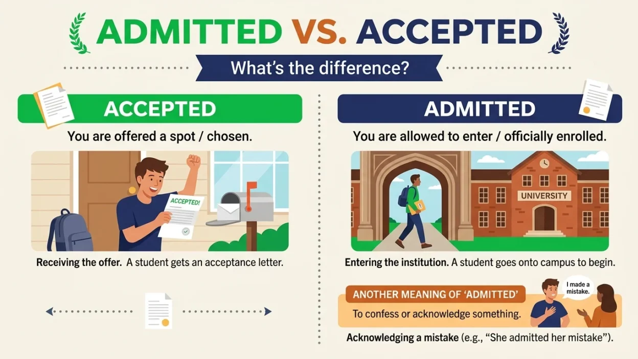 admitted vs accepted