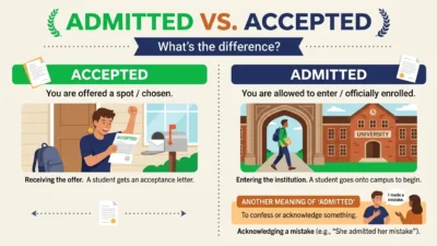 admitted vs accepted