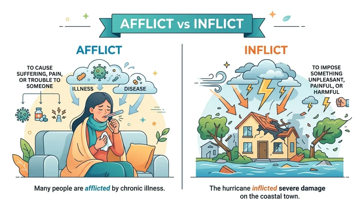 afflict vs inflict
