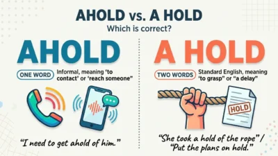 ahold or a hold