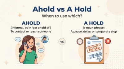 ahold vs a hold