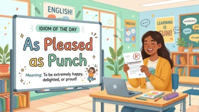 as pleased as punch meaning