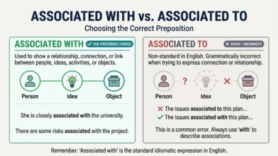 associated with vs associated to