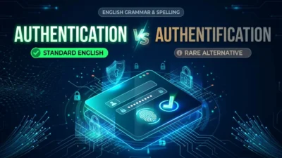 authentication vs authentification