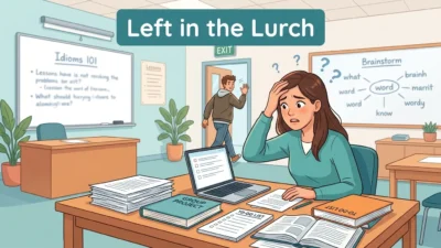 left in the lurch meaning