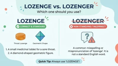 lozenge vs lozenger