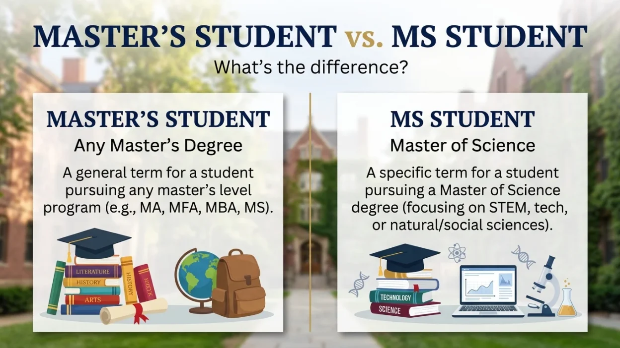 master’s student vs ms student
