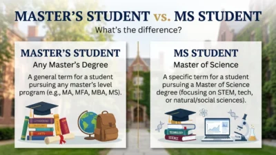 master’s student vs ms student