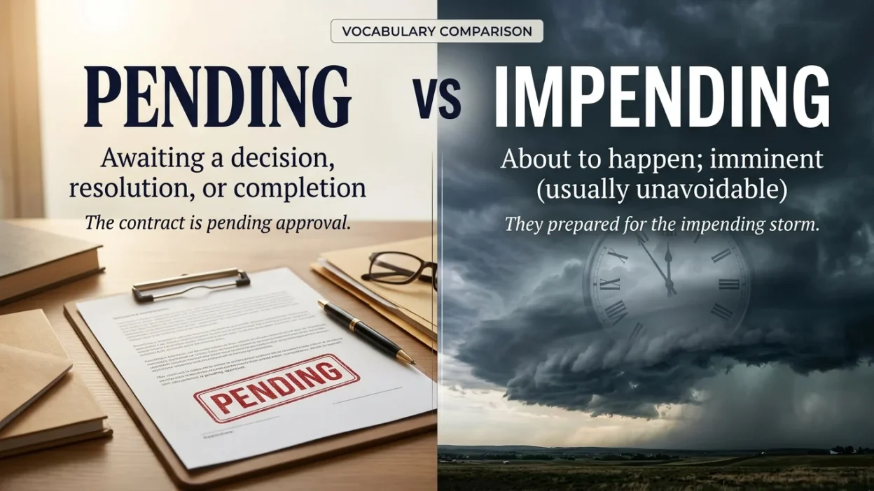 pending vs impending