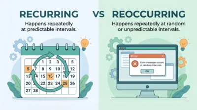 recurring vs reoccurring