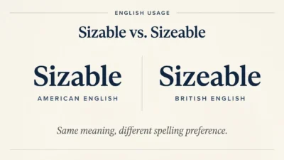 sizable vs sizeable